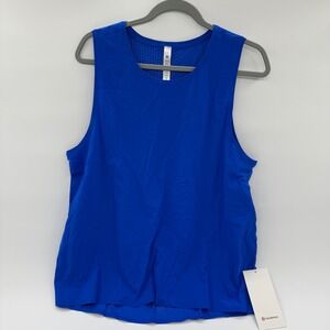 Lululemon Run On Tank Blazer Blue Tone LW1DI7S Size 12 NWT